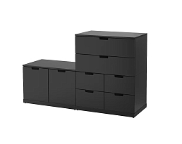 Изображение товара Нордли 39 black ИКЕА (IKEA) на сайте delmard.ru