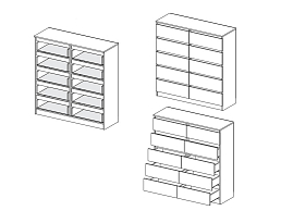 Изображение товара Мальм 20 brown ИКЕА (IKEA) на сайте delmard.ru